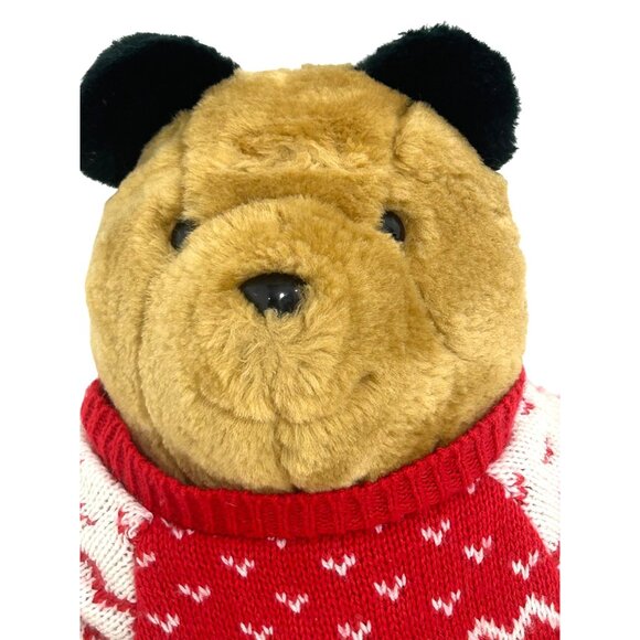 Paddington Bear Happy Holidays 1998 Vtg Plush Toy Sears Red Snowflake Sweater - Picture 7 of 14